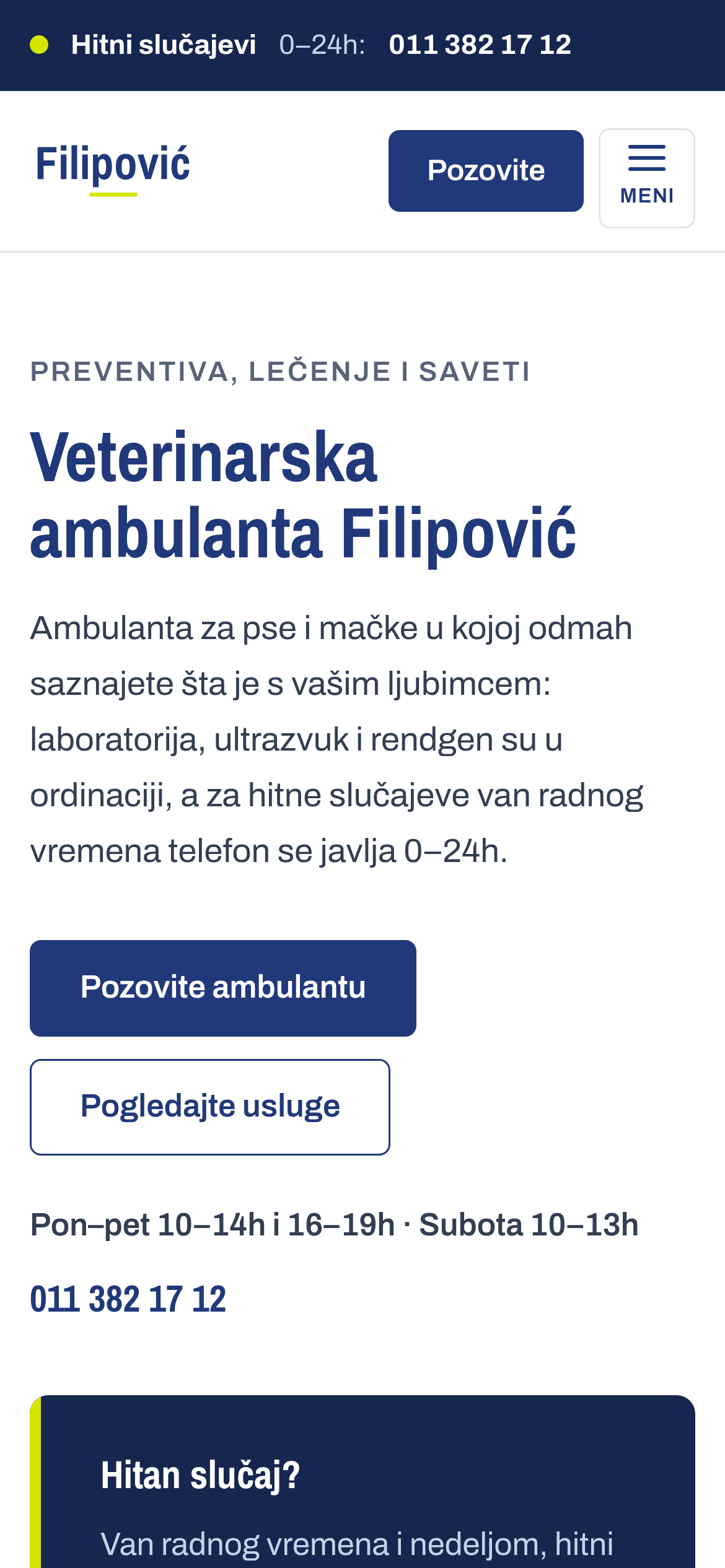Novi sajt, bezbedan, na telefonu