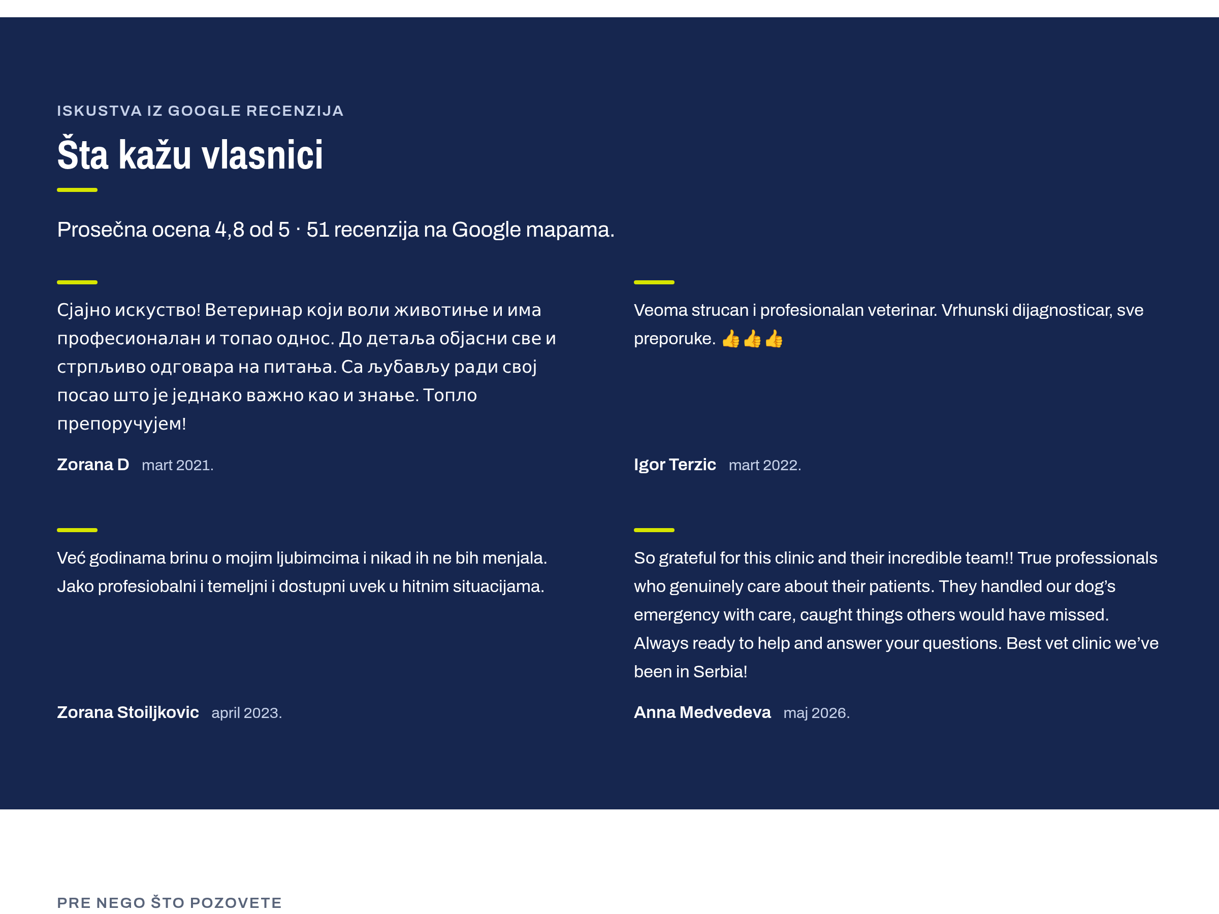 Recenzije na sajtu